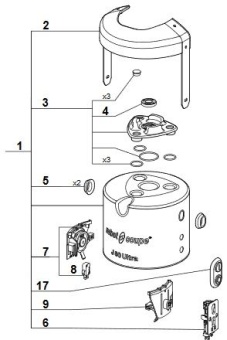 Корпус мотора  для J80 Ultra в сборе Robot Coupe 39895 в ШефСтор (chefstore.ru)